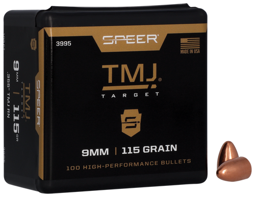 Speer Bullets 9mm Luger .355" 115gr TMJ-RN 100/Box