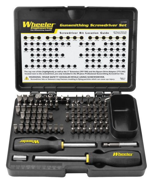 Wheeler 89 Piece Professional-Plus Gunsmithing Screwdriver Set