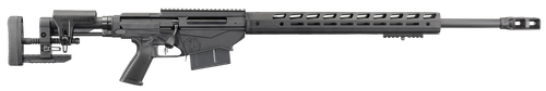 Ruger Precision Bolt Action Rifle 338 Lapua Magnum 26" Matte Threaded Barrel Matte Frame Black Pistol Grip