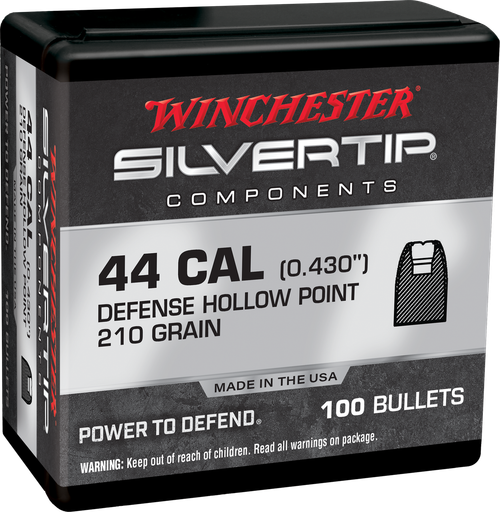 Winchester WB44ST210X 44Mag 210 Grain Silvertip Hollow Point 100/10