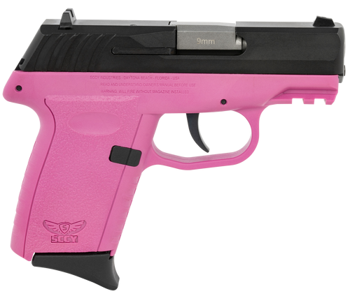 SCCY CPX-2 9mm Luger Pistol 3.1" Barrel 10+1 Round Black Slide Pink Frame