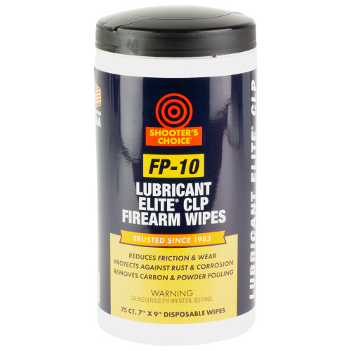 Shooter's Choice FP-10 Elite CLP Gun Cleaning Wipes 75PK