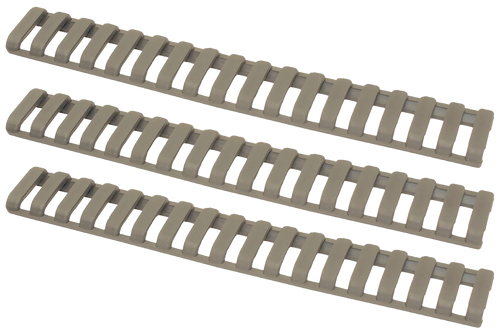 Ergo Grips 18 Slot Ladder LP Rail Cover 3 Pack Dark Earth