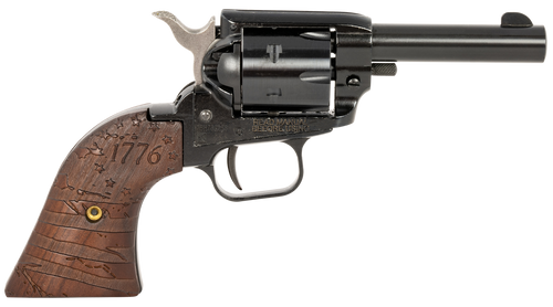 Heritage Rough Rider 22LR Revolver 3" Barrel 6+0 Round Black with 1776 Flag Wood Grip