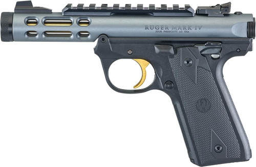 Ruger Mark IV 22/45 Lite .22 LR Pistol 4.4" Barrel 10+1 Round Grey Slide Black Grip