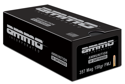 Ammo Inc 357 Magnum Ammo 158 Grain Full Metal Jacket Box of 50