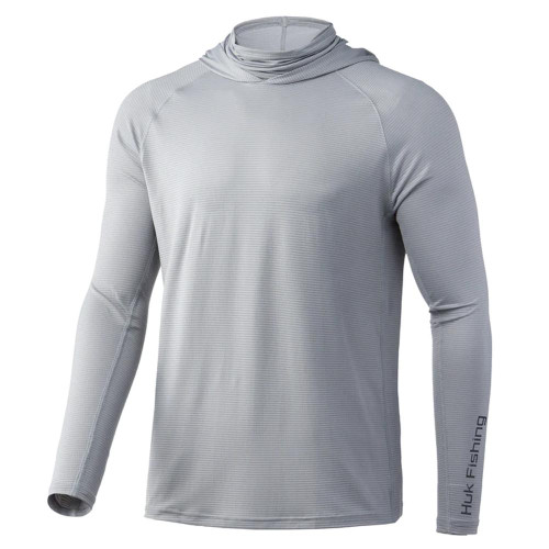 Huk Men's A1A Hoodie Overcast Gray S