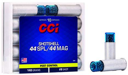 CCI 3744 44 Special 140 GR Shotshell #9 Shot 10 Bx/ 20 Cs