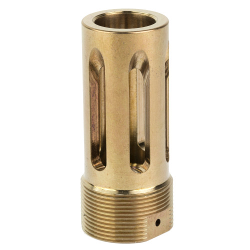 Otter Creek Labs OPS/AE Flash Hider Raw Heat Treat Gold - Image 1