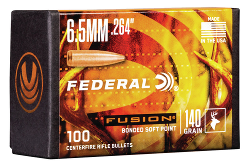 Federal Fusion Component 6.5 Creedmoor 140 Grain Soft Point Bullets