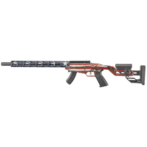 Ruger Precision Rimfire Rifle 22 LR 18" Barrel American Flag Cerakote