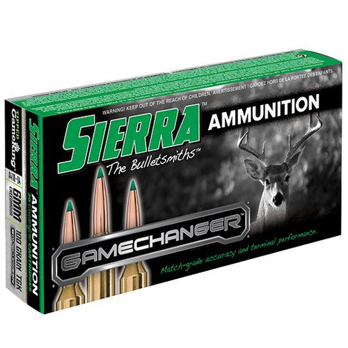 Sierra GameChanger 6mm Creedmoor Ammo 100 Grain Box of 20
