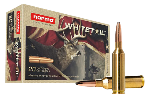Norma Whitetail 6.5 PRC Ammo 140 Grain Jacketed Soft Point Box of 20