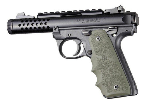 Hogue Ruger 22/45 MKIV Rubber Grip OD Green