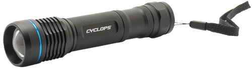 Cyclops Steropes Rechargeable Flashlight 18650 Battery Black