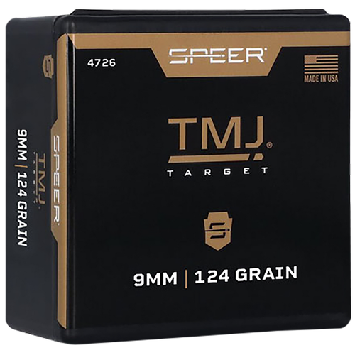 Speer TMJ Handgun Bullets 9mm/38 Auto/380 Cal 124 Grain 600 Count
