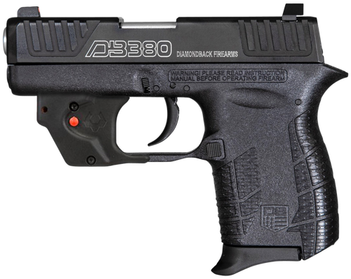 Diamondback DB380 380 ACP Pistol 2.80" Barrel 6+1 Round Stainless Steel Slide Mint Polymer Frame Viridian Laser