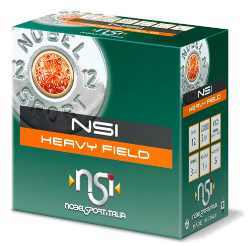 NobleSport Heavy Field 12 Gauge Ammo 2-3/4" 1-1/4 oz #7.5 Shot 1330 fps Box of 25