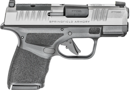 Springfield Armory Hellcat Micro-Compact OSP 9mm Luger Pistol 3" Barrel 13+1/11+1 Round Black Melonite Steel Barrel, Stainless Steel Slide, Black Polymer Frame