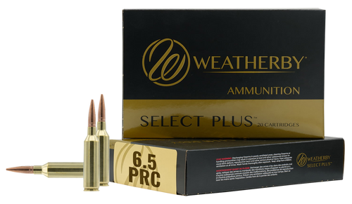 Weatherby Select Plus 6.5 PRC Ammo 130 Grain Swift Scirocco II Bonded Polymer Tip Box of 20