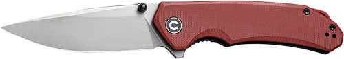 BURGUNDY G10/STONEWASHED<CIVIVI KNIFE BRAZEN 3.46"