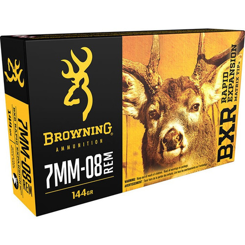 Browning BXR 7mm-08 Ammo 144 Grain Box of 20