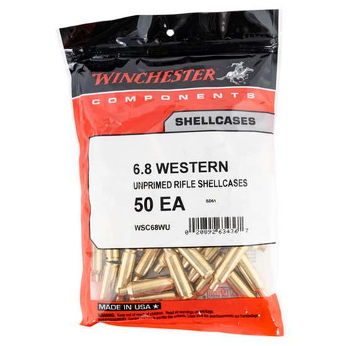 Winchester 6.8 Western Brass Box of 50 Winchester 6.8 Western Brass Box of 50