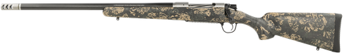 Christensen Arms Ridgeline FFT Bolt Action Rifle 6.5 Creedmoor 20" Carbon Fiber Barrel Stainless Steel Green Black Tan Stock Left Hand