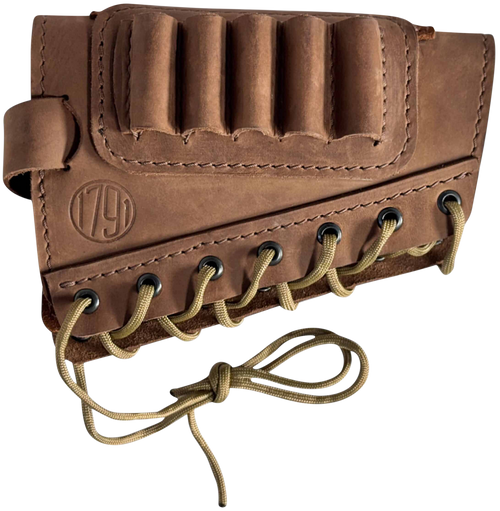 1791 Gunleather HNTBA12BRWR Butt Cuff Ammo Holder 12 Gauge Brown