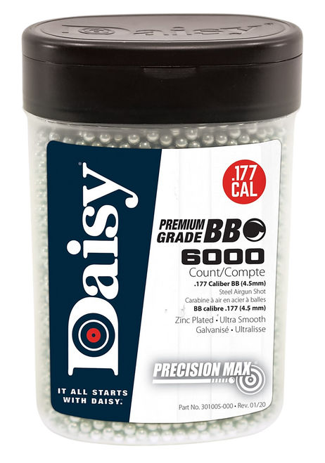 Daisy PrecisionMax Air Gun BBs .177 Caliber 6000 Count