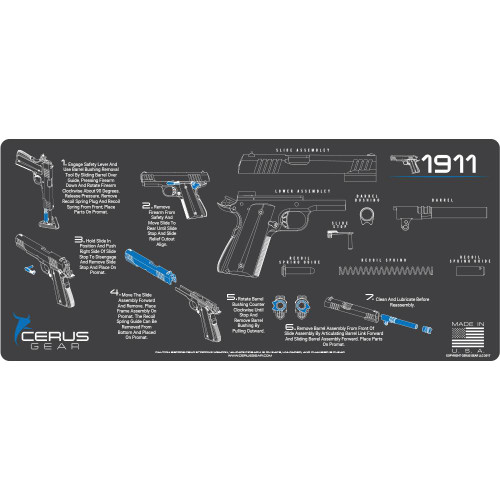 Cerus Gear 1911 Instructional ProMat 12x27 Gray