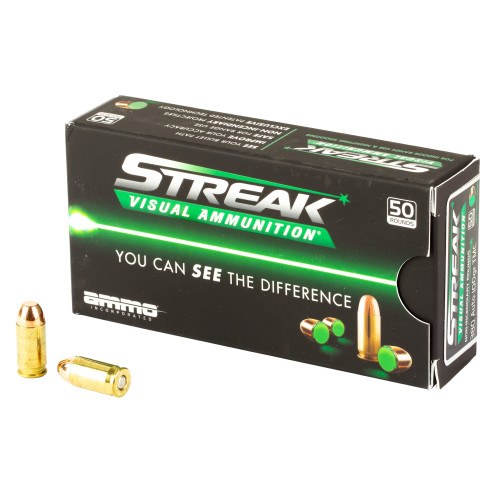 Streak 380 ACP 100 Grain TMC Green Tracer Ammunition 50 Rounds