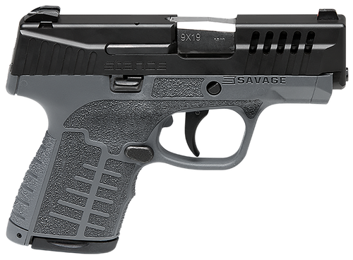 Savage Arms 67011 Stance 9mm Luger Pistol 3.2" Barrel 8+1 Round Black Nitride Slide Gray Polymer Frame