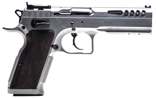 Tanfoglio IFG TFSTOCKM38 Defiant Stock Master 38 Super Pistol 4.75" Barrel 17+1 Round Hard Chrome Steel Slide Wood Grip