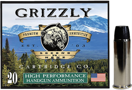 Grizzly Ammo GC44M16 44 Mag 300 Grain Wide Flat Nose Gas Check Box of 20