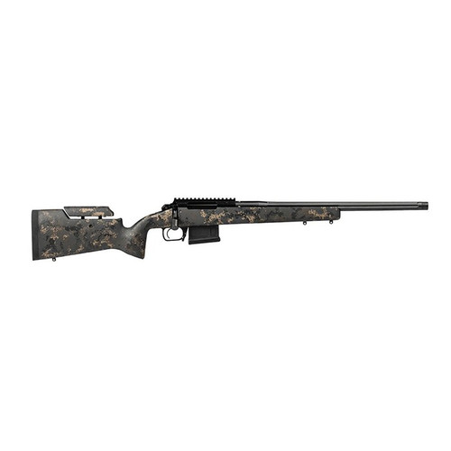 Aero Precision SOLUS Hunter Bolt Action Rifle 308 Winchester 20" Fluted Barrel Black Cerakote Kodiak Brown Carbon Fiber Stock