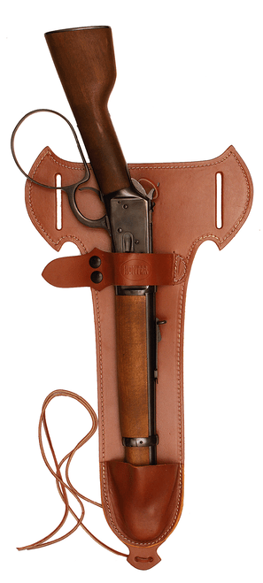 Hunter 1892 OWB Holster Ambidextrous Rossi Ranch Hand, Henry Mare's Leg Lever Action Pistols Leather Chestnut
