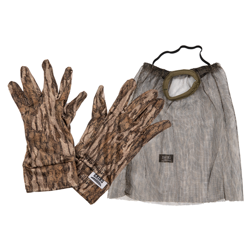 Rock Ridge Outdoors Face Mask and Gloves Combo Mossy Oak Bottomland One Size Fits Most