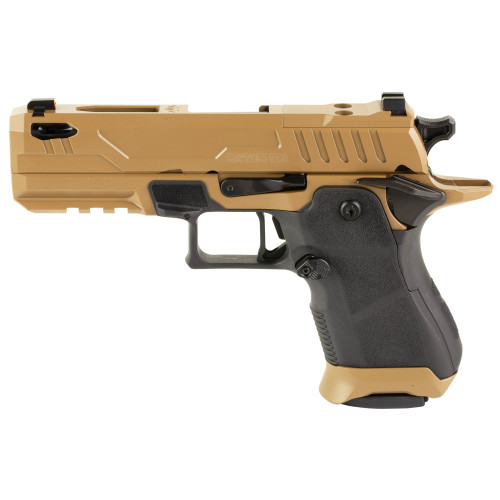Oa Defense OA 2311 Compact Pro 9mm Luger Pistol 4.25" Ported Barrel 15+1 Round High Desert Bronze Slide Black Grip 7075 Aluminum Frame - Image 1