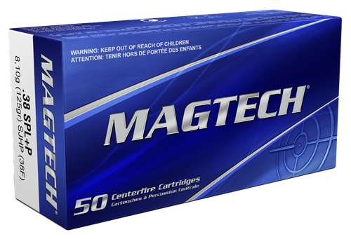 Magtech 38 Special +P Ammo 125 Grain SJHP Box of 50