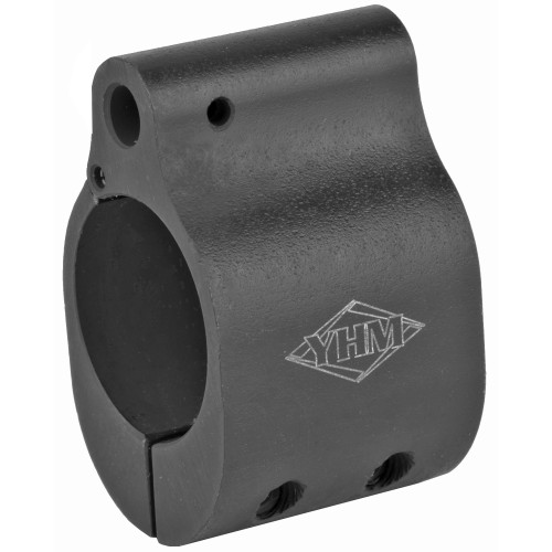 Yankee Hill Machine Gas Block Hinged Low Profile Clamp-On AR-15, LR-308 Standard Barrel .750" Inside Diameter Steel Matte - Image 1