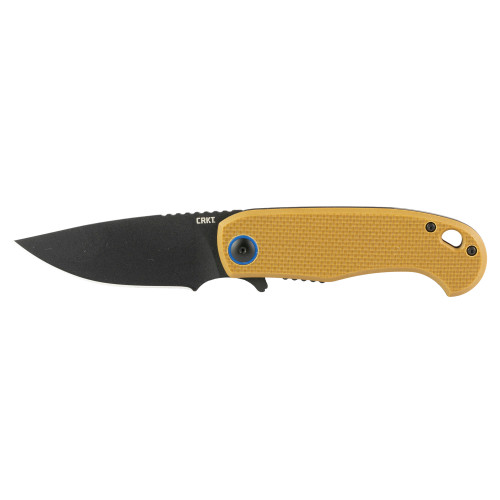 CRKT P.S.D. II (Particle. Seperation. Device.) Folding Knife 3.03" Drop Point AUS-10 Black EDP Blade G-10 Handle Tan - Image 1