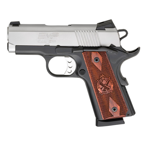 Springfield Armory 1911 EMP 9mm Luger Pistol 3" Barrel 9+1 Round Stainless Slide Cocobolo Grip Anodized Black Frame - Image 1