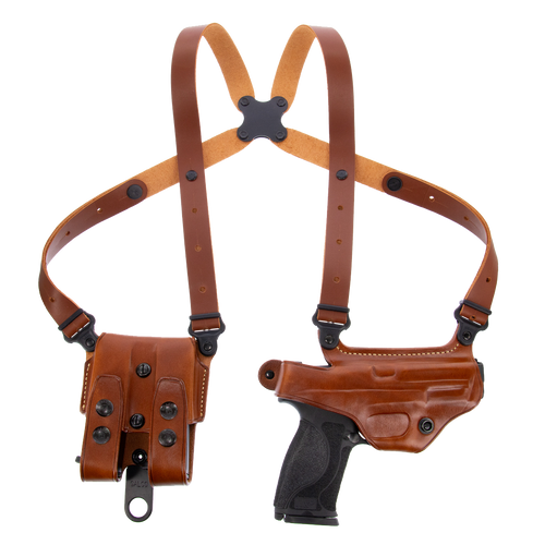 Galco Miami Classic Shoulder Holster Right Hand Glock 20, 21, 29, 30, 39, 41 Leather Tan