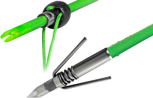 ARROW W/SPRING FSHR PNT & SLDETRUGLO BOWFISHING SPEED SHOT