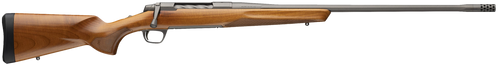 Browning X-Bolt 2 Speed Bolt Action Rifle 308 Winchester 22" Fluted Tungsten Cerakote Threaded Barrel Tungsten Cerakote Frame Dark Maple Field Stock