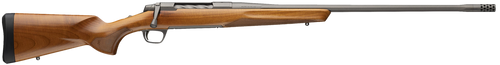 Browning X-Bolt 2 Speed Bolt Action Rifle 308 Winchester 22" Fluted Tungsten Cerakote Threaded Barrel Tungsten Cerakote Frame Dark Maple Field Stock