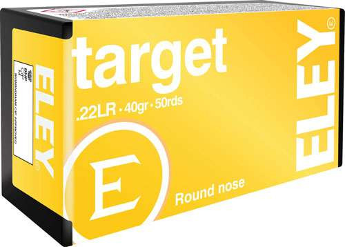 ELEY TARGET 22LR 40GR. ROUND NOSE 50 PACK