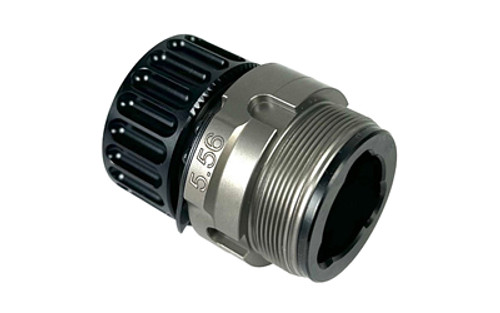 B&T SF Adapter Muzzle Device Suppressor Mount 5.56x45mm 1.375x24 Threaded Titanium Black