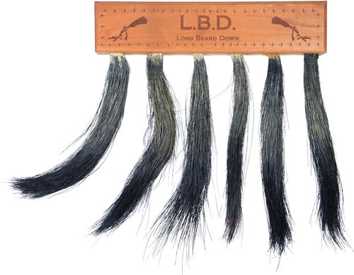 DOWN MULTI TURKEY BEARD MOUNTPITTMAN GAME CALLS LONG BEARD